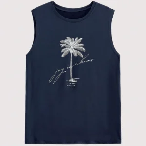 Open Phase 1pc Men's Graphic Print T-Shirt, Beach Summer Wear, Loose Fit Short Sleeve Tee. This Men's T-Shirt Has A Casual, Vacation-Inspired Style, Very Suitable For Beach Getaways, As Well As Everyday Wear.